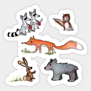 Woodland animal sticker Bundle Pack Sticker